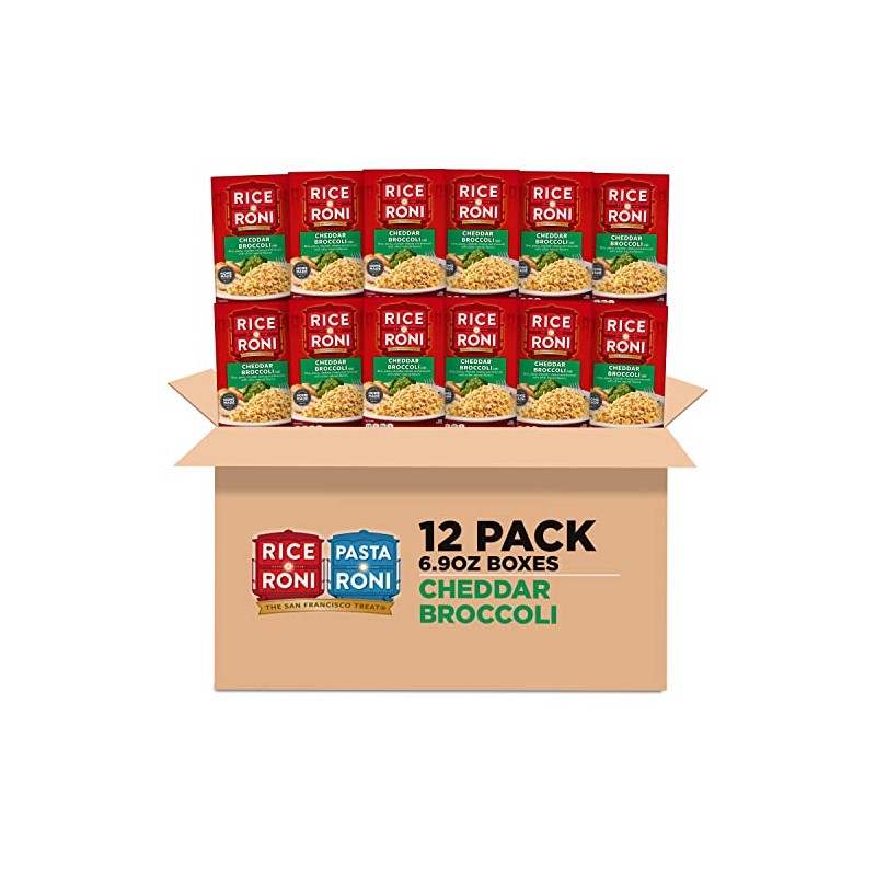 Rice-A-Roni Cheddar Broccoli, 6.5 oz Boxes (12 Pack)