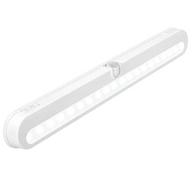 Led Closet Light Motion Activated, Alivation T01L LED Under Cabinet Lighting Battery Operated Lights,Under Counter Lights for Kitchen, Battery Powered/DC Input Lights,On/Off/Auto, 20 LED Super Bright