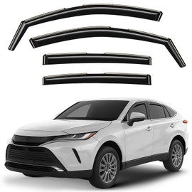 Window Deflectors Smoke Tinted in-Channel Side Window Vent Visor Deflectors Rain Guards Compatible with Toyota Venza 2021-2024 - 4pcs. GW0821