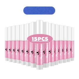 MAGIC ARMOR 15pcs Nail Glue for Acrylic Nails Professional Nail Tips for Fake Nails 15PCS Nail Glue for Broken Super Strong Press-on Nail Tips / 아크릴 네일용 네일 15개입 가짜 손톱용 전문가용 네일팁 깨진 초강력 프레스온 손톱팁용 15PCS Nail Glue