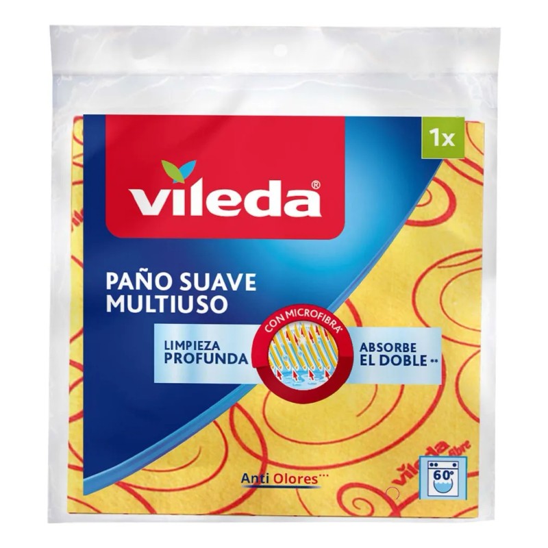 Paño Suave Multiusos Amarillo Vileda 1 Pieza