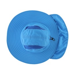 Home Prefer - Gorra de protección solar UPF 50+ para hombre con ala ancha y solapa para el cuello (azul cielo)