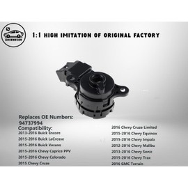 Augeneser Ignition Switch Compatible with 2015-2016 Chevy Colorado Cruze Impala Equinox Malibu Buick Encore Lacrosse Verano GMC Terrain Spark 1.4L L4 Engine, YYQP-123
