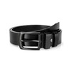 EsengNoyi Black Leather Belt for Men, Mens Casual Belts for