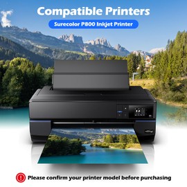 YOUEXPERT T850 Ink Cartridge Remanufactured T8501 T850100 Photo Black Ink Cartridge Replacement for Epson Surecolor P800 Printer (1 Pack)