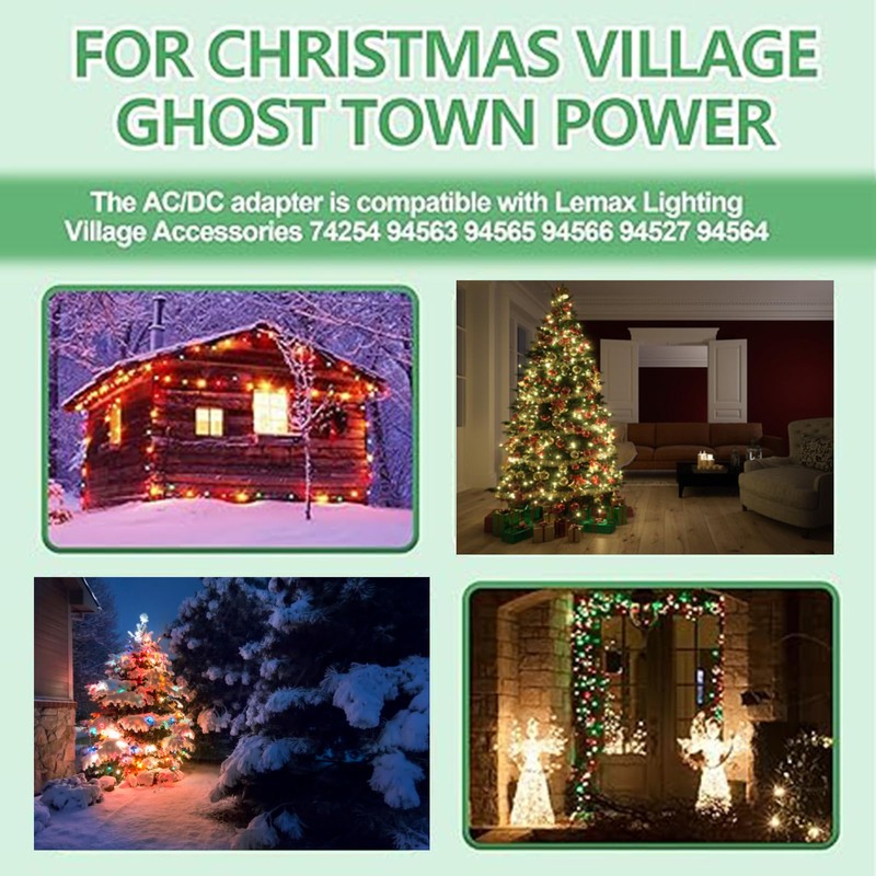 HUZUM 4.5V Power Adapter with 6 Output Jacks Compatible with