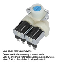 Washing Machine Water Inlet Valve Replacement for Solenoid Double Head Valve Washer Accessories AC220V‑240V Fully Automatic Home Appliances