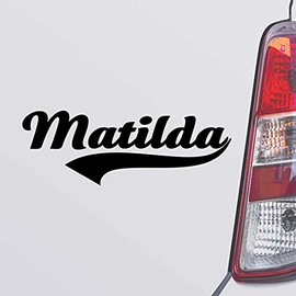 Custom Brother - Matilda Name Black Color Car Laptop Wall Bumper Decal Sticker, DesF81