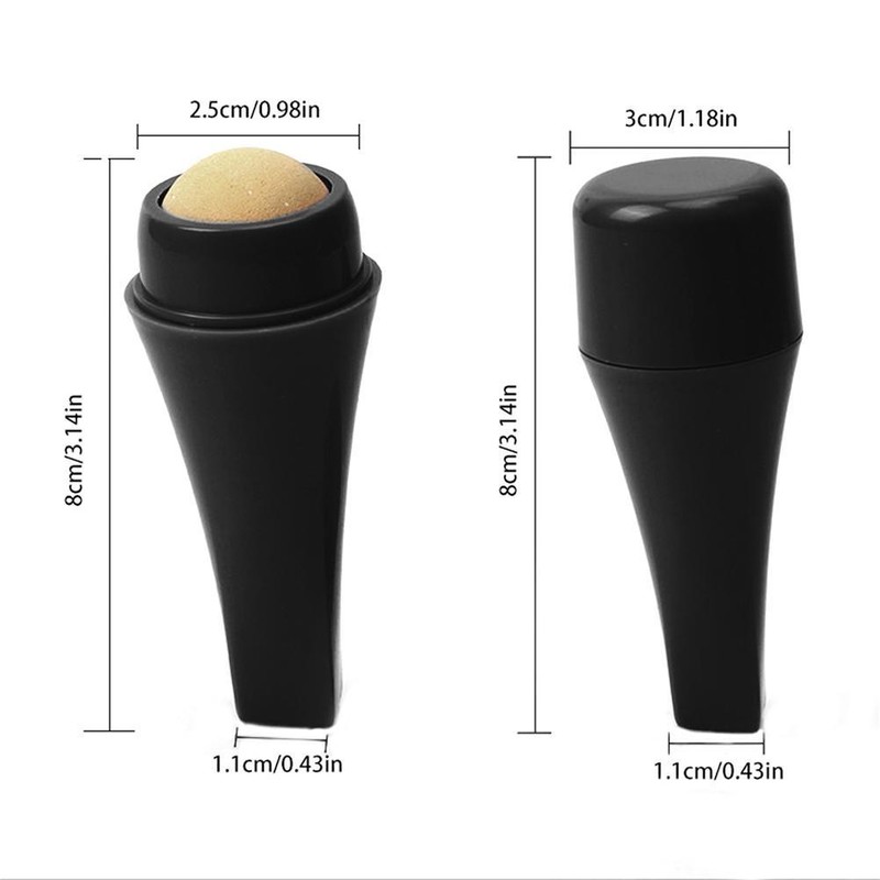 Portable Oil Absorbing Volcanic Face Roller Shrink Pores Oil Control