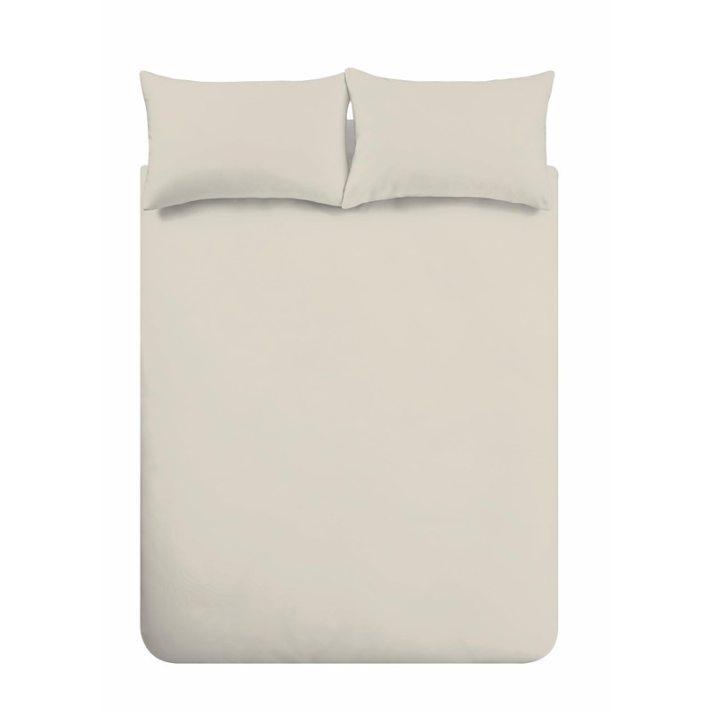 Plain Dyed Cotton Percal Neutral Duvet Set 200TC 200 x
