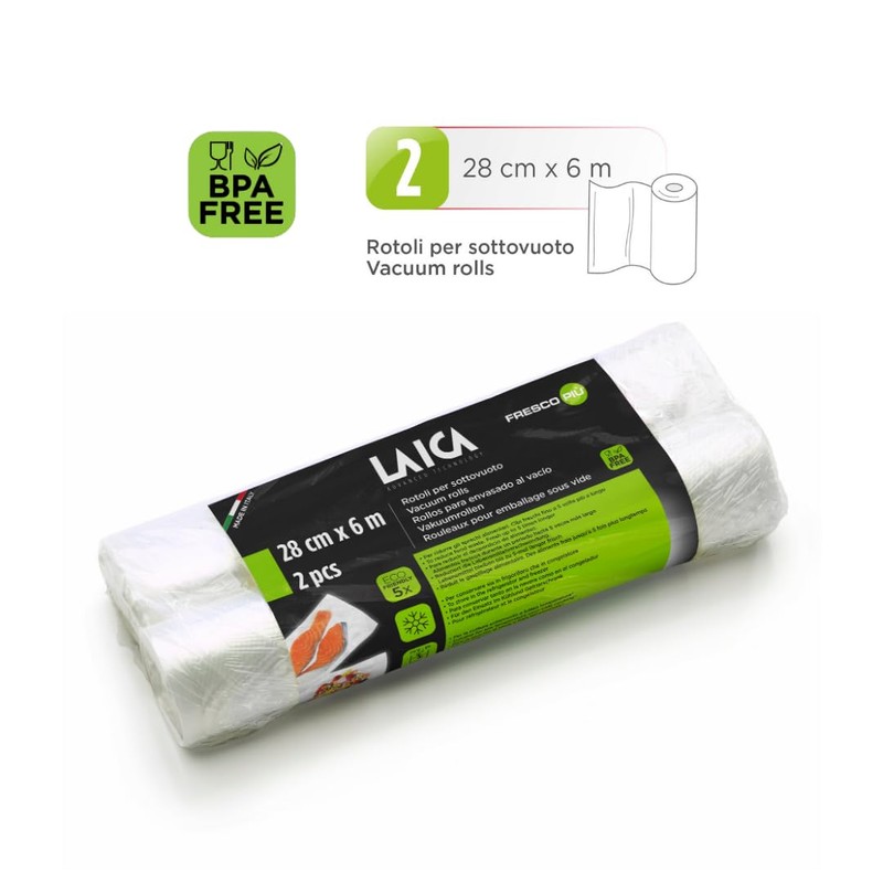 Laica 10013 Vacuum Bag 2 Rolls