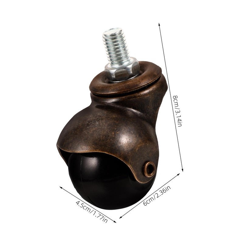 Gatuida 4pcs Replacement Caster Wheels for Office Chairs Swivel Design