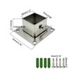 Yuqim 4 Pack Post Bases Square Deck Post Brackets Post