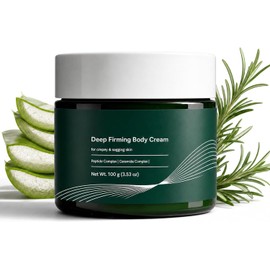 Crema Corporal Reafirmante Profunda para Piel Flácida y con Aspecto de Papel Arrugado - Crema Hidratante con Péptidos, Ceramidas y Niacinamida - Mejora la Firmeza y Elasticidad de la Piel - Humectante Diario Ligero y No Grasoso, 100g