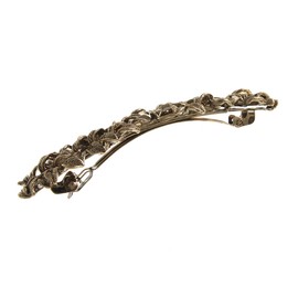 ヴァンテーヌ VINGTAINE リーフ デザイン バレッタ メタリック メタル ヘアアクセサリー H-968-ANG-