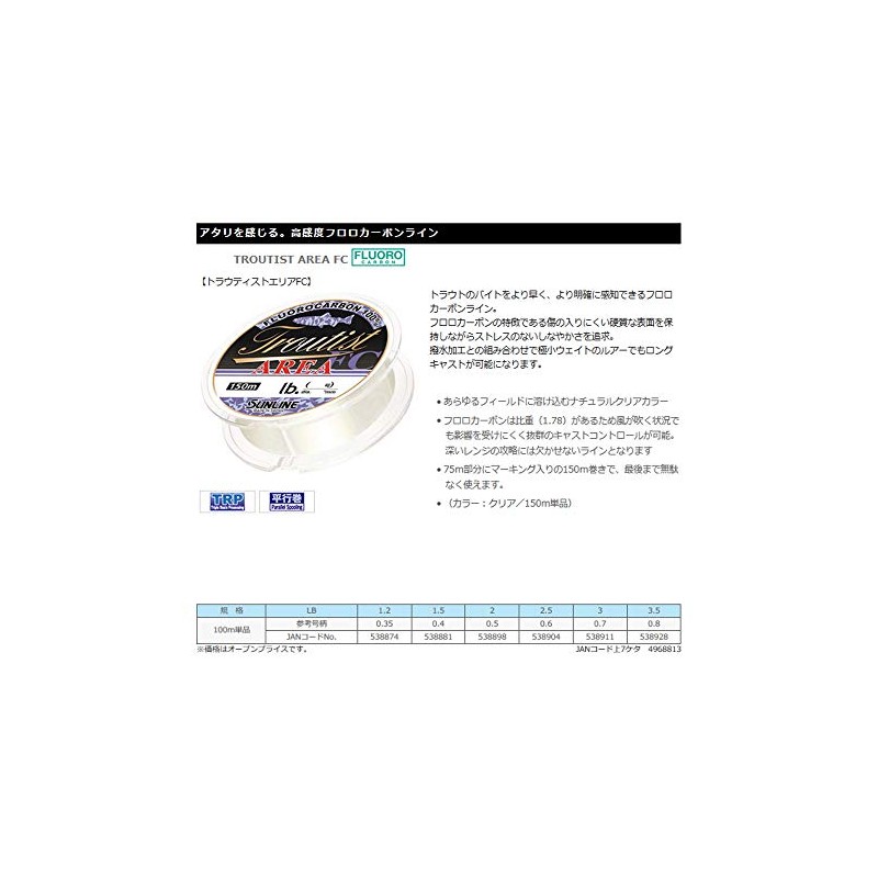 Sun Sunline (Sunline) Line torautexisutoeria FC 150 m 0.35 #