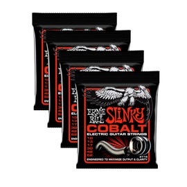 4 PACK Ernie Ball Cobalt Skinny Top Heavy Bottom Electric Guitar Strings