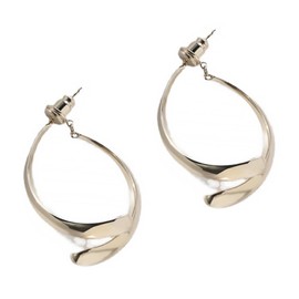 BESPORTBLE 1 Pair Curved Drop Earrings for Women Cross Linear Dangle Style Versatile Tone Accessory for Festivals Parties Daily Wear present for Special Occasions