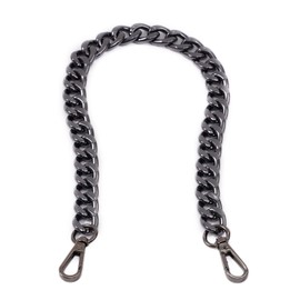 Xiazw Beautiful Bag Chain Purses Shoulder Strap Chain Shoulder Strap Crossbody Bag Strap Replacement Accessories Charm Decoration (Black, 45 cm)