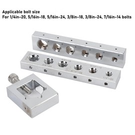Safety Wire Drill Set, Safety Wire Lockwire Nut Kit, Metric Nut Bolt Drill Jig, Carbon Steel High Hardness Bolt Drill Jig Tool for Mechanical Industries