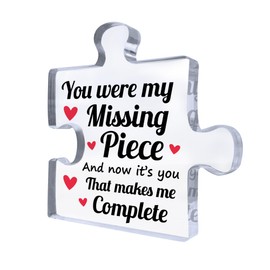 Red Ocean Gift For Boyfriend Girlfriend Husband Wife Missing Piece Make Me Complete Gift For Anniversary Birthday Christmas Couple Gift Thank You Gift For Him Her Romantic Gift For Couple