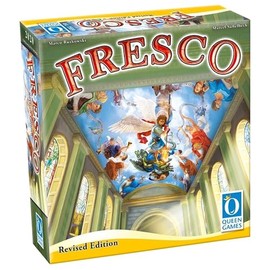 Queen Games Fresco Strategy Board Game, Art Restoration Family Board Game 2-4 Players, Ages 10