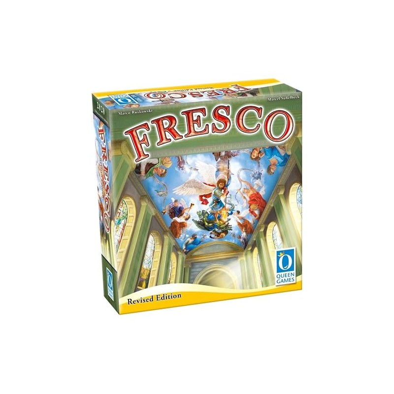 Queen Games Fresco Strategy Board Game, Art Restoration Family Board
