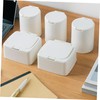 Ciieeo 2pcs Cotton Swab Storage Box Lid Pp Organizer for