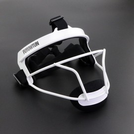 FUYUWTUN Softball Face Mask Lightweight Girls Baseball Infielder's Face Shield Youth Protetctive Defensive Softball Fielder's Face Mask (White)