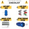 Circuit Performance Spline Drive Tuner Acorn Lug Nuts Blue 12x1.5