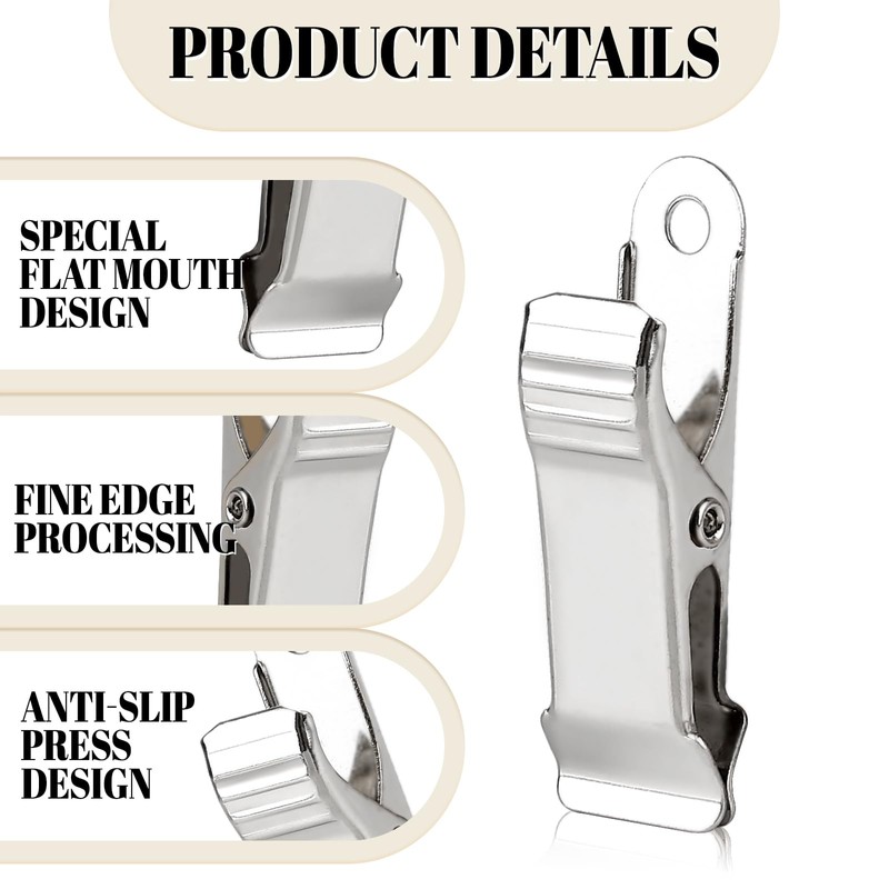 Pack of 40 Metal Clamps, 1.3 cm Wide Spring Clips,