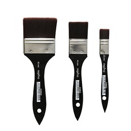 Glaze Brush Artist Brush Set Finest Quality (Width 60 mm, 40 mm, 20 mm) Primer Brush Wash Brush Set