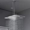 Enga Polished Chrome 12 Inch Square Ceiling Mount Shower Arm