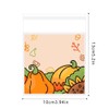 XVYLFZNP 100pcs Thanksgiving Cookie Treat Bags Autumn Turkey Cellophane Treat