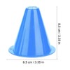 Broco 10pcs Soccer Training Cone Football Barriers Plastic Marker Holder