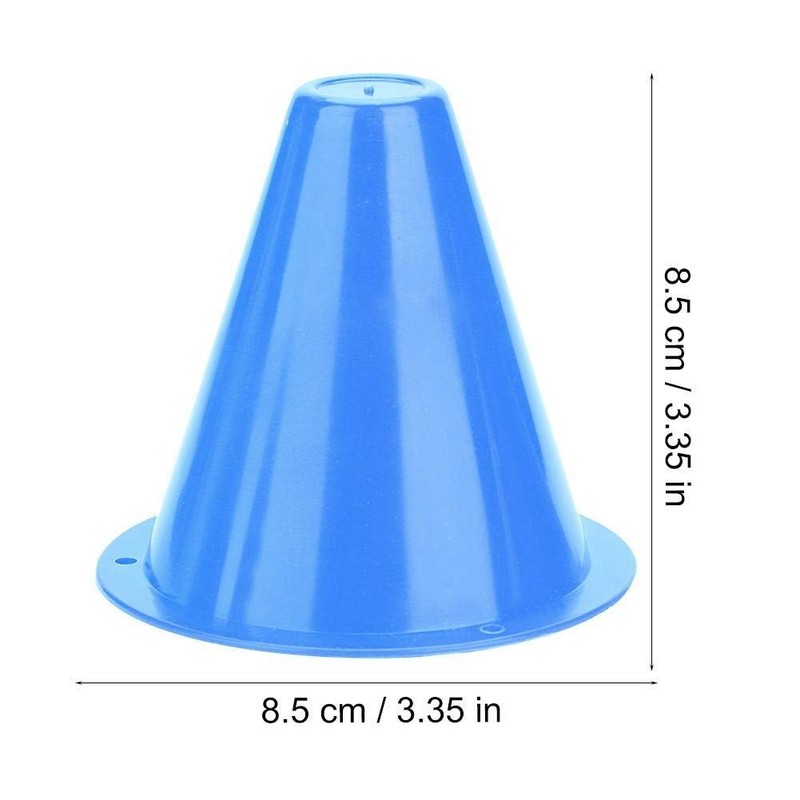 Broco 10pcs Soccer Training Cone Football Barriers Plastic Marker Holder