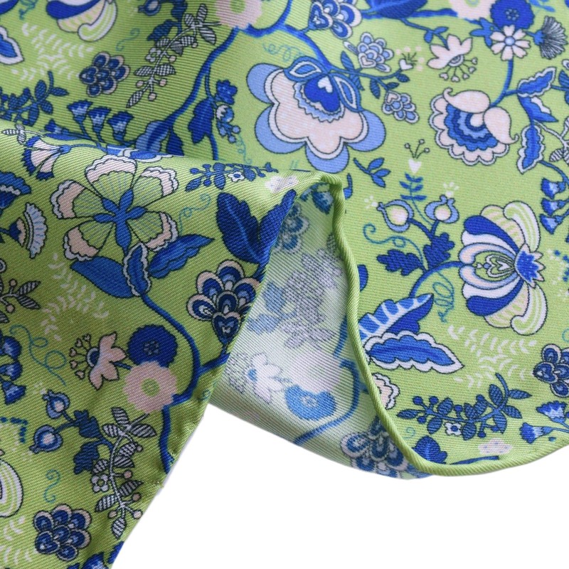 Prettystern 100% Silk Women's Men's Paisley Silk Scarf Summer Silk