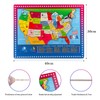 Wondertoys 46 Pieces Wooden USA Map Puzzle for Kids US