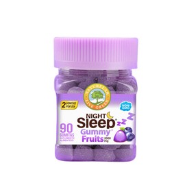 Night Sleep Gummy Fruits, Naturelab 90 Gomitas