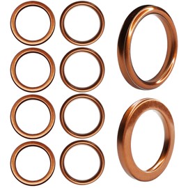 CQSPMOTO 10Pcs Motorcycle Exhaust Crush Gasket for 150cc 200cc Pit Dirt Motorbike ATV Quad Honda CG125 40x30mm