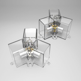 Litezone Hexagon Garage Lights Y Connectors 2 Pack, Exclusively Compatible Hexagon LED Lights