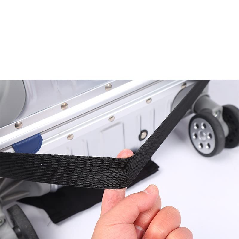 Niooce 24" Black Elastic Suitcase Protector for Travel Luggage (Cover