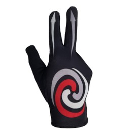 Verri | Guante de Billar para Mano Derecha con Dorso Estampado en Color Negro para Mejorar la Práctica Deportiva de Billar, Pool o Carambola, G