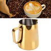 380ML Coffee Pitcher Cup Bright Gold Stainless Steel Coffee Milk