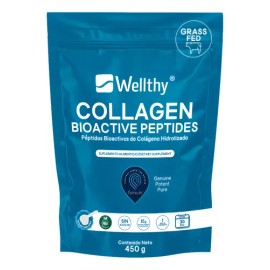 Péptidos Bioactivos De Colágeno Hidrolizado 450 Gr Wellthy                                                                                            