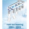 Ice Makers Countertop, Portable Ice Machine with Carry Handle, 26.5lbs/24Hrs,