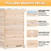 POLLIBEE Bee Hive,10 Frame Bee Hives Boxes Starter Kit, Langstroth