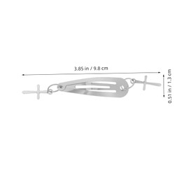 BIUDECO Elegant Metal Hairpin Pendant Clip for Women Girls Hair Jewelry for Braids Clasp Barrette