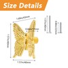 MOROBOR Butterfly Drawer Knobs, 6pcs Gold Zinc Alloy Butterfly Pull