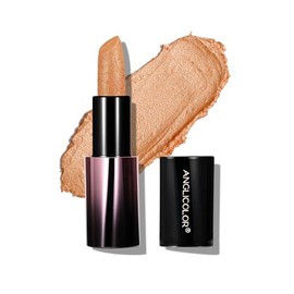 Anglicolor Lápiz Labial Dorado Brillo MetáLico,Labiales Super Lustrous,Gold Lipstick Labios De Sculpted Craft Hidratante,Fórmula Cremosa Ligera y Suave para Labios Hidratados, No Pegajoso (04 SUNSET GILDED)